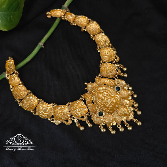 92.5 silver simple and Cute Lakshmi Devi Design necklace -RCJR1015