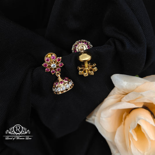 92.5 Silver Hand Made Jumkas-RCK315