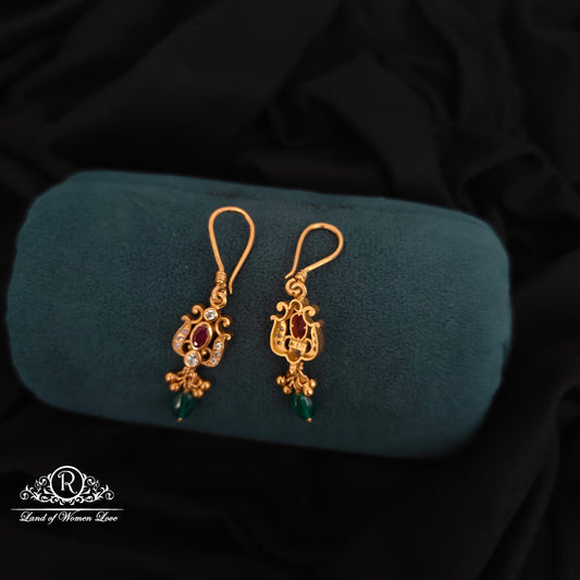 92.5 SILVER HOOK MODEL EARRINGS-RCZP056