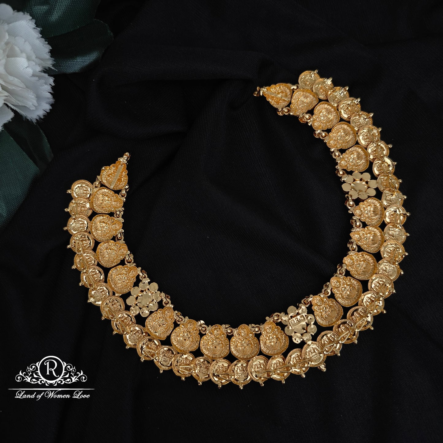 92.5 SILVER LAKSHMI DEVI NECKLACE -RCHD013