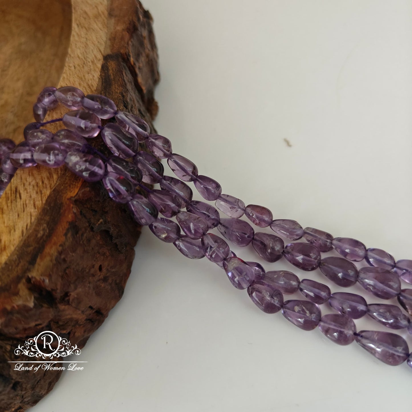 REAL AMETHYST TRIAL DROP BEADS-RCJM170