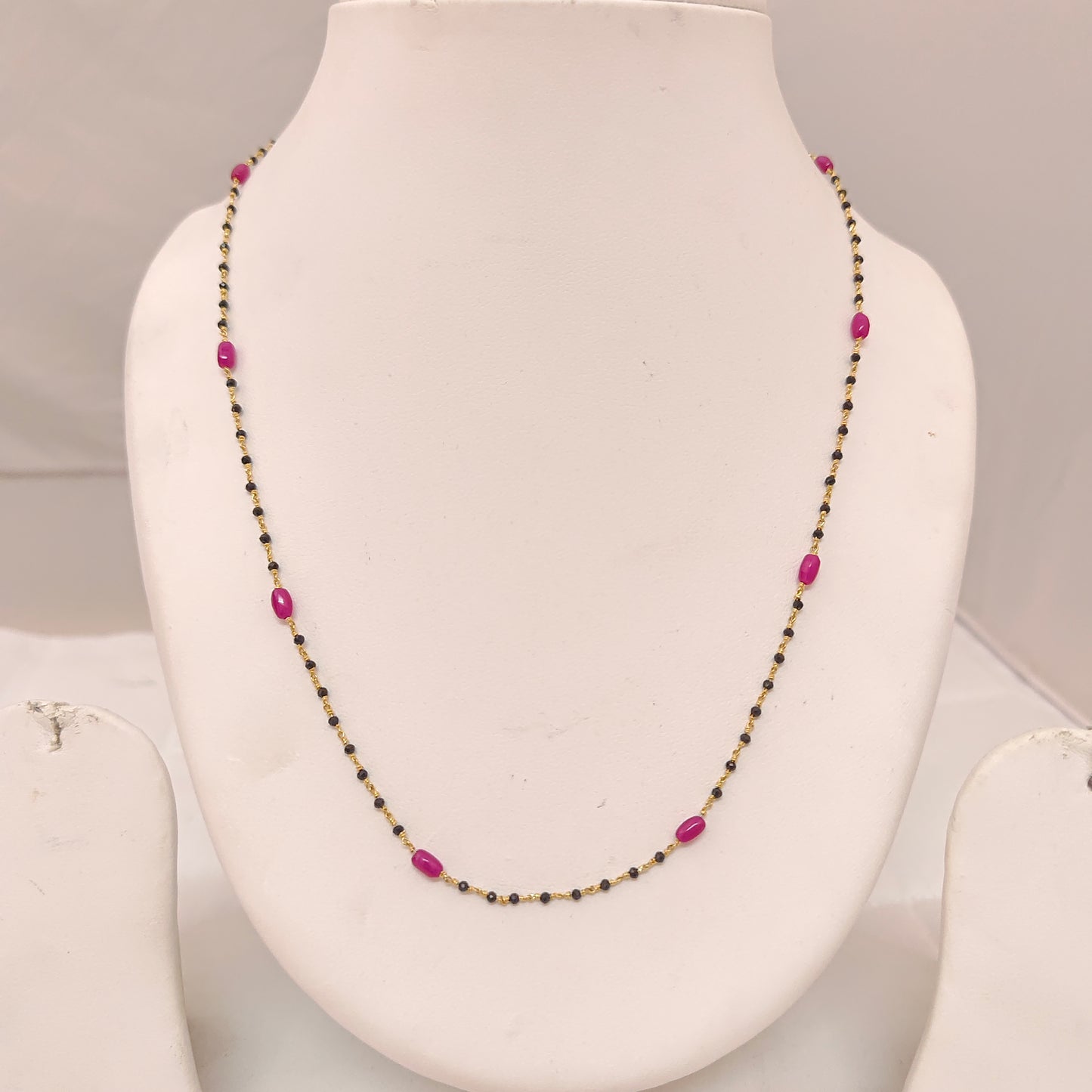 92.5 SILVER BLACK BEADS -RCH183