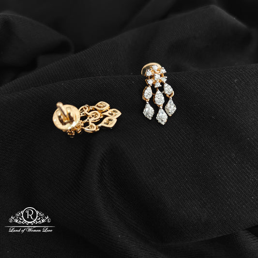 92.5 Silver diamond finishing earrings -RCSB039
