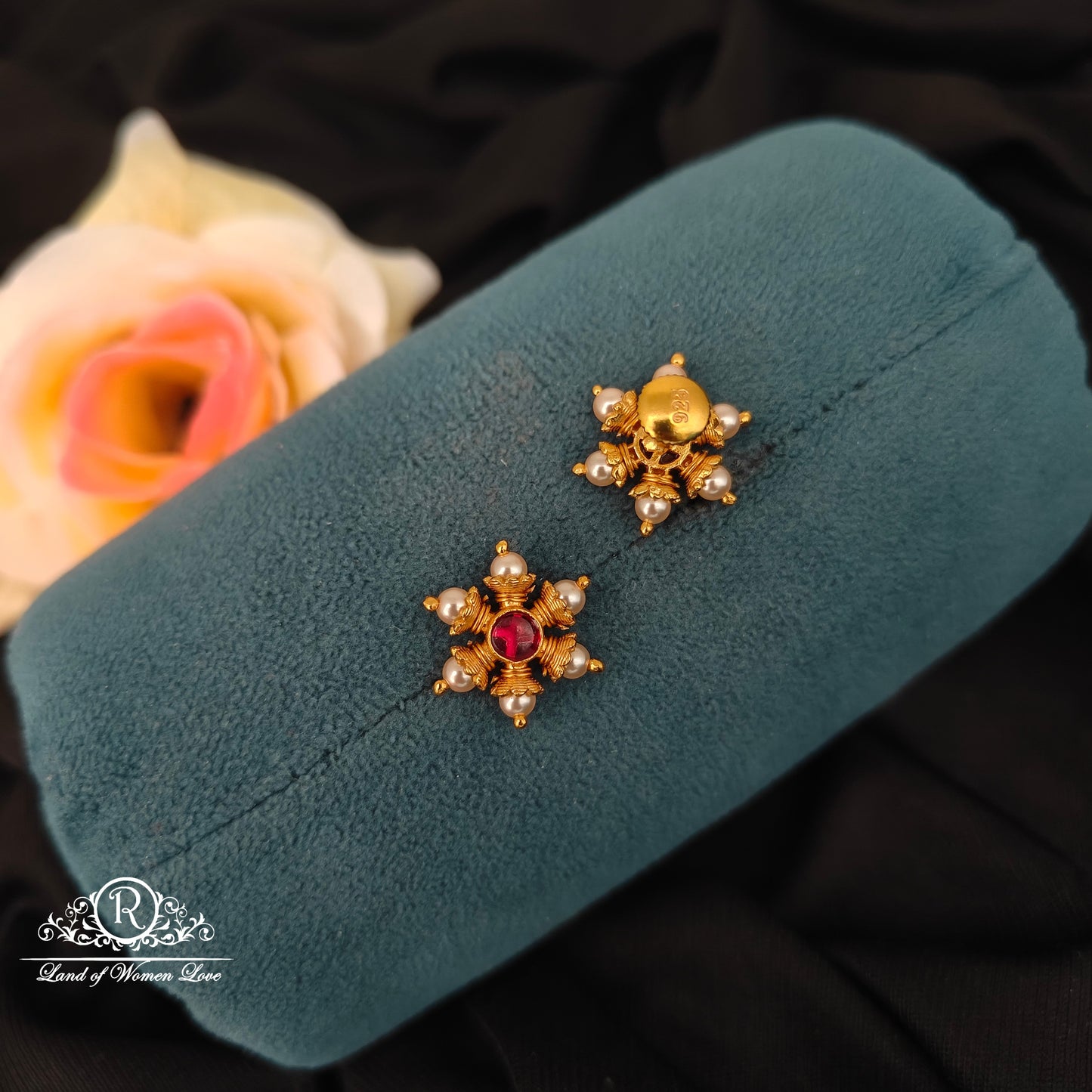 92.5 Silver Small earrings-RCJR1103
