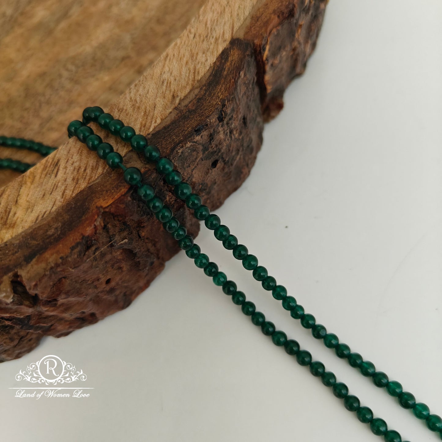 ZAID PLAIN GREEN BEADS-RCJM116