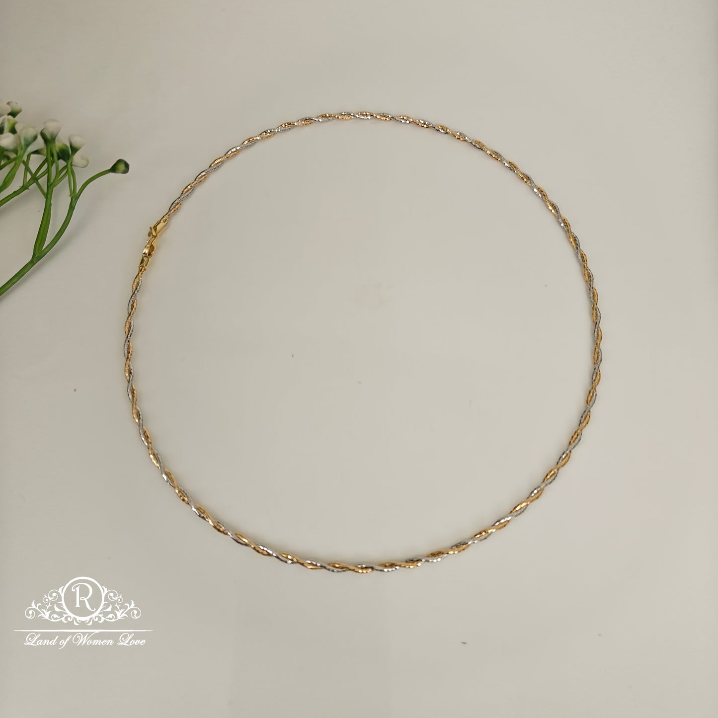 92.5 SILVER TWO TONE HASLI -RCG355