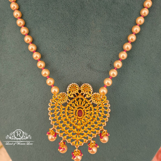 92.5 Silver pearl chain -RCH1171