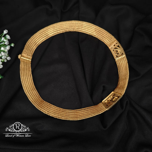 92.5 SILVER NANPATI MODE LELEPHANT CHOCKER MODEL DESGIN -RCZP035