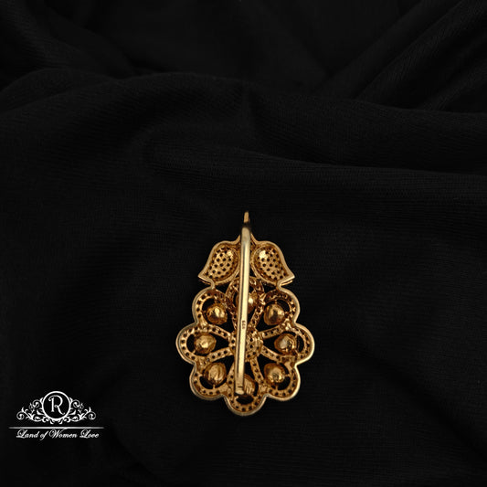 92.5 SILVER MOSSINATE PENDANT-RCG312