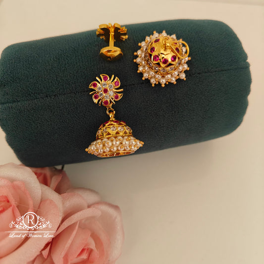 92.5 Silver handmade jumkas-RCK305