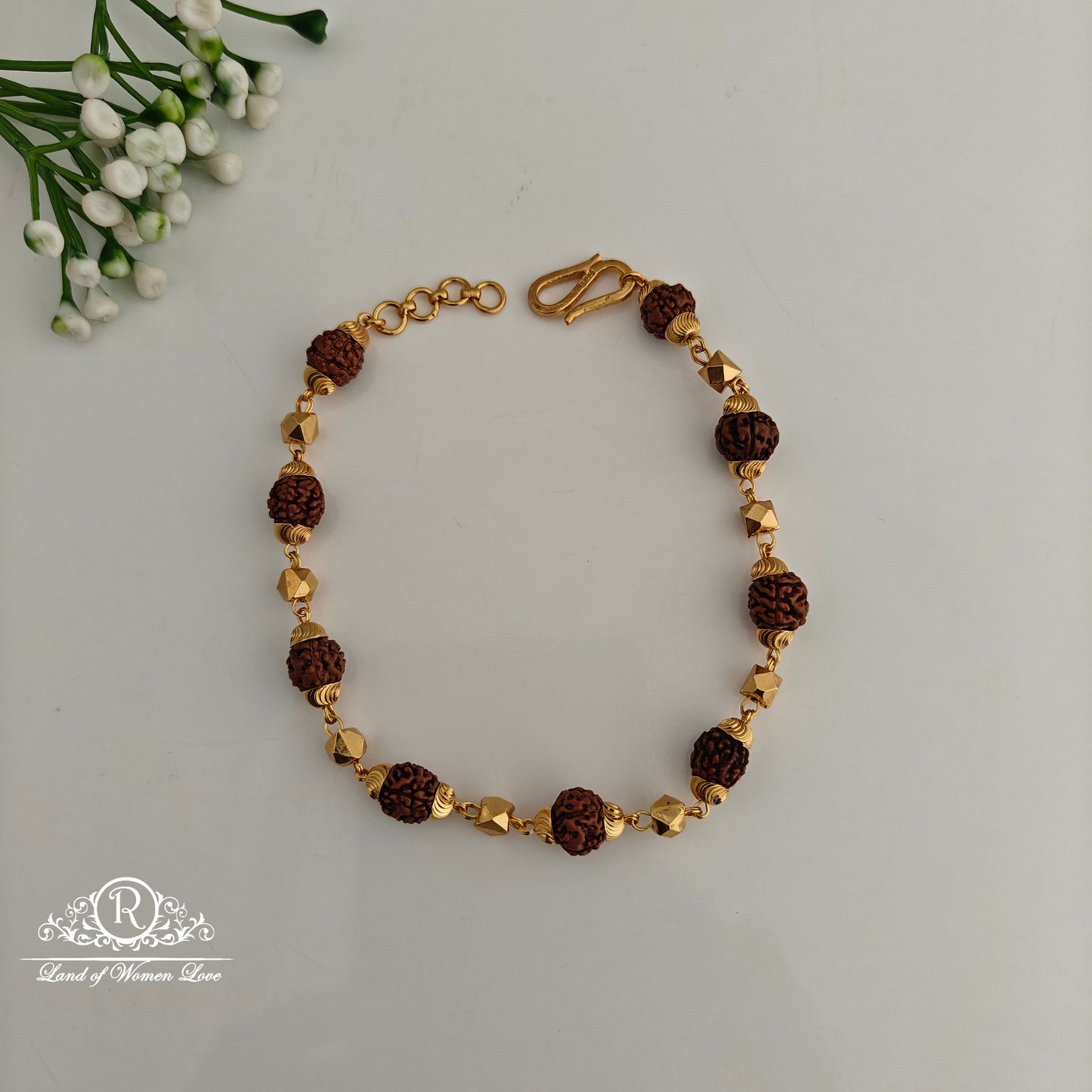 92.5 Silver Rudraksha Bracelet-RCR099