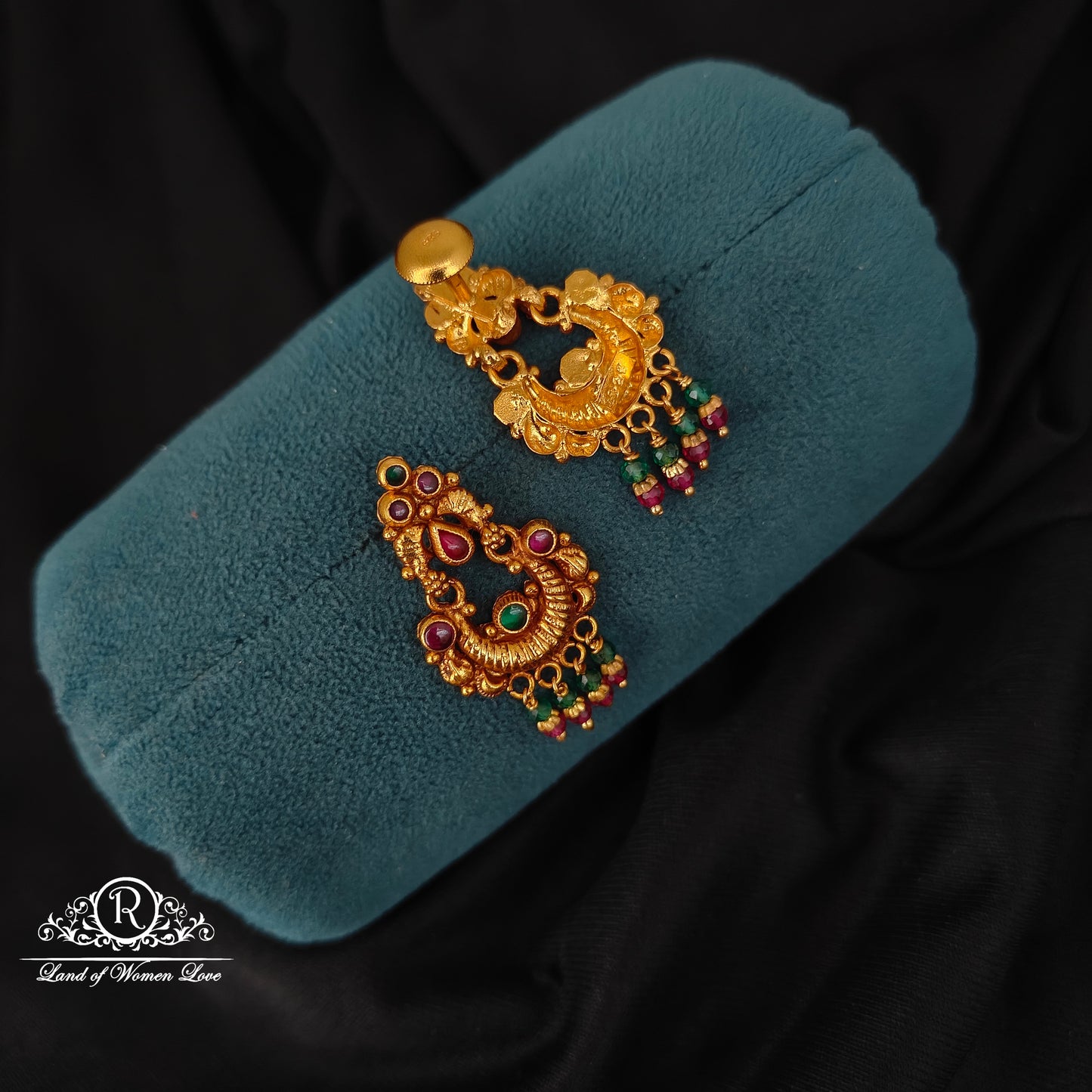 92.5 SILVER CHANDBALI EARRINGS-RCJR1055