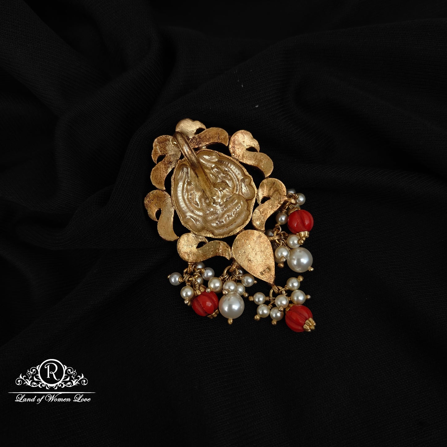92.5 SILVER KUNDAN LAKSHMI DEVI PENDANT -RCM1427