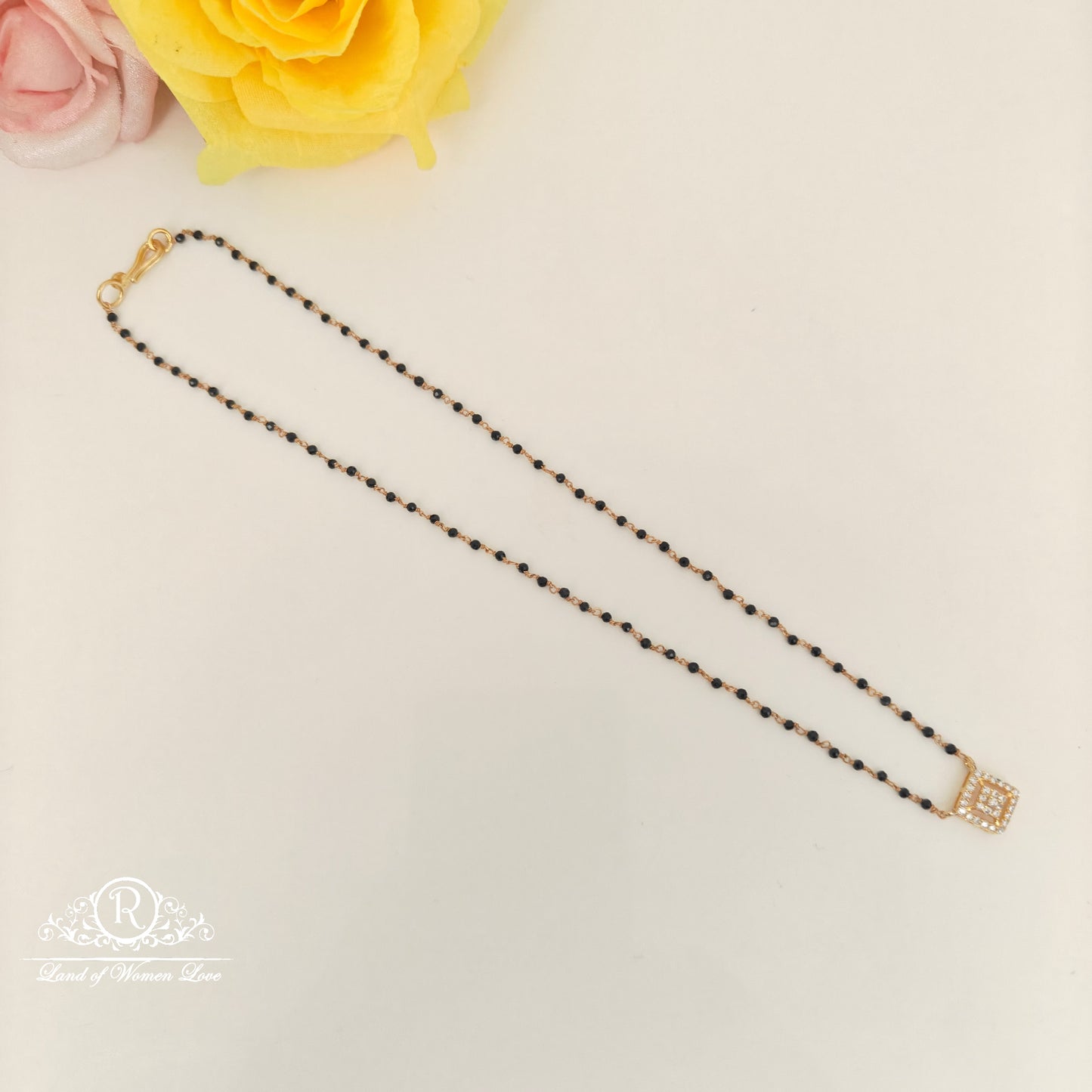 92.5 SILVER BLACK BEADS -RCH1240