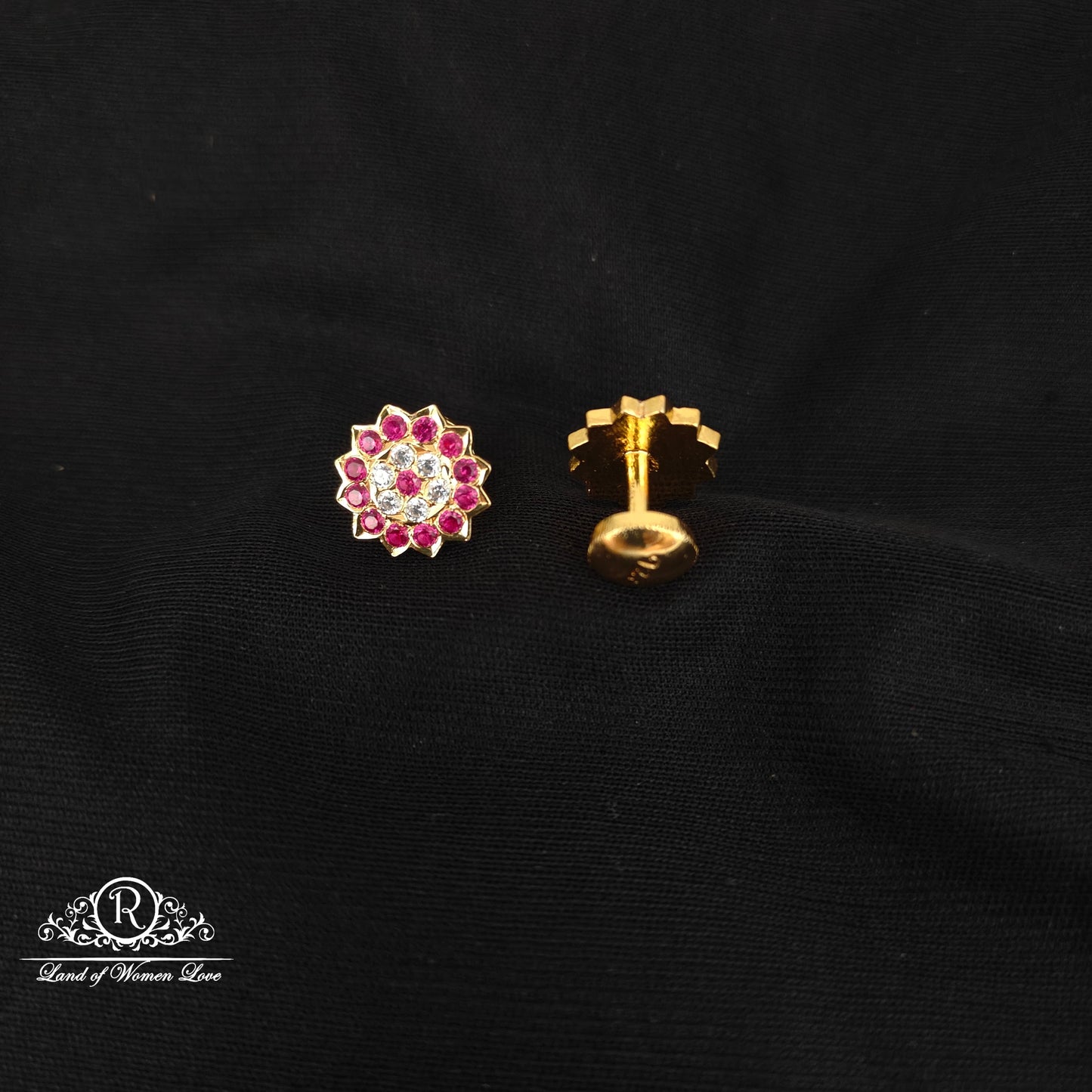 92.5 Silver handmade earrings-RCK310