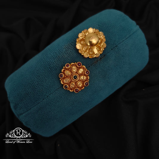 92.5 silver nakshi earrings -RCH1151