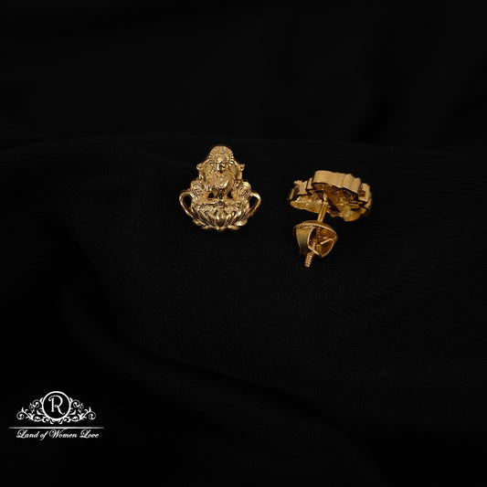 92.5-SILVER LAKSHMI DEVI EARRINGS-RCH1140