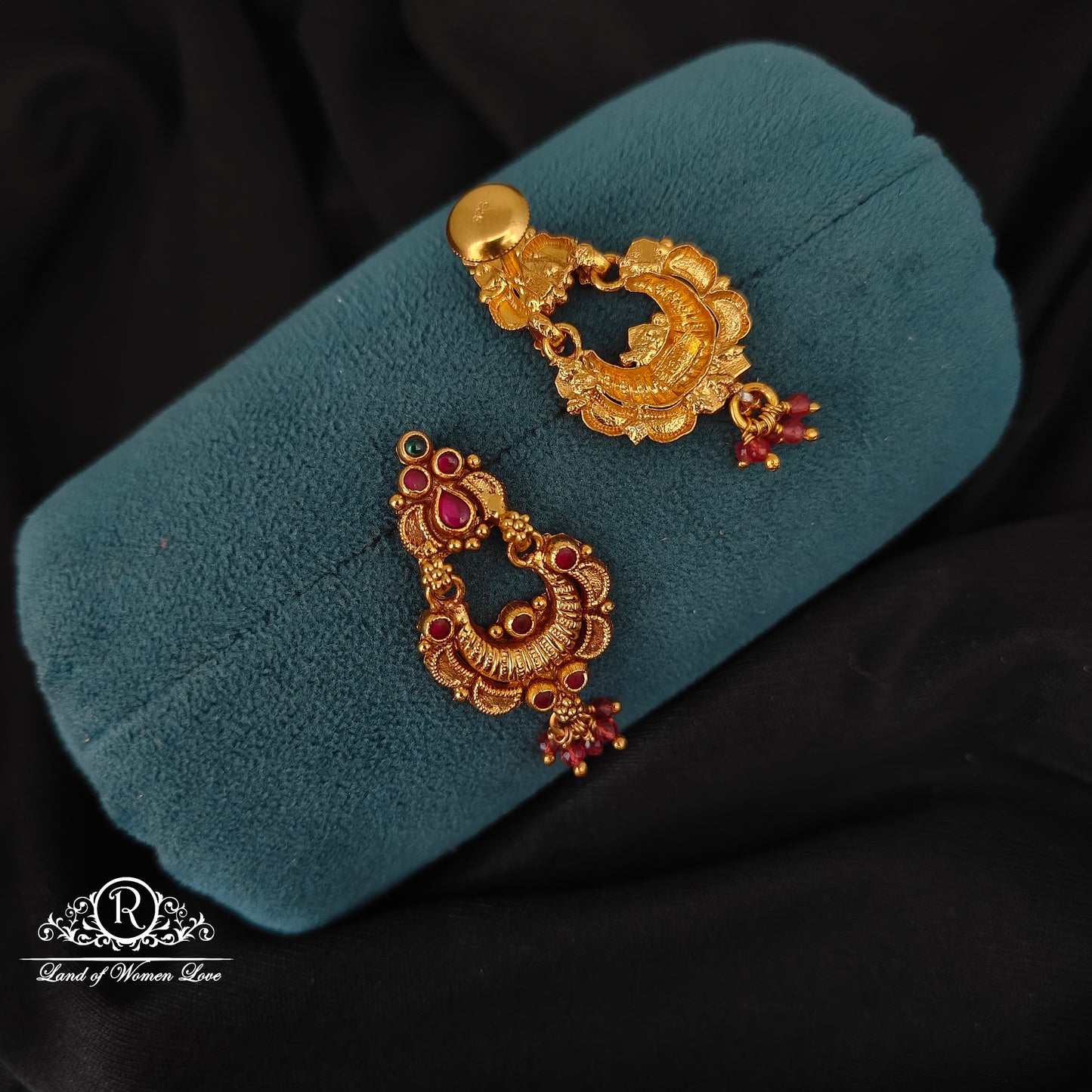 92.5 SILVER CHANDBALI EARRINGS-RCJR1039