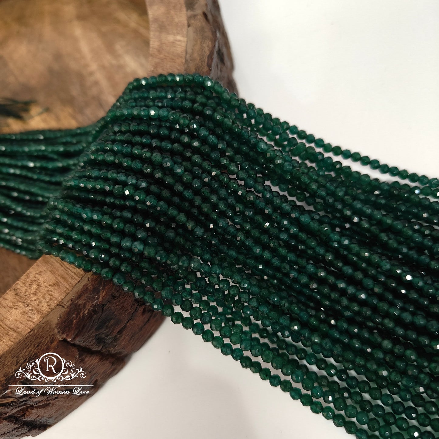 Round green beads-RCMR35