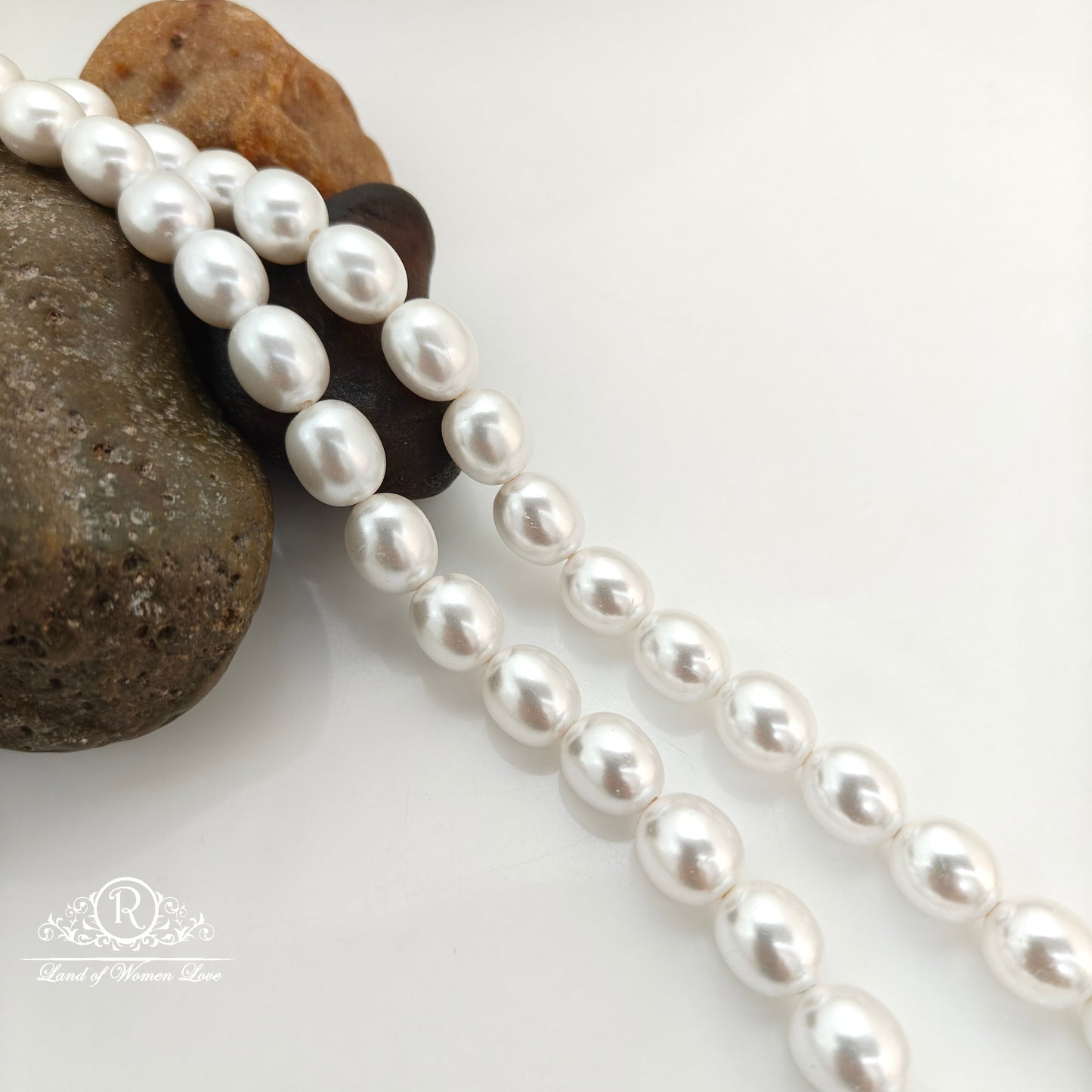 Oval shape pearls -RCJM248