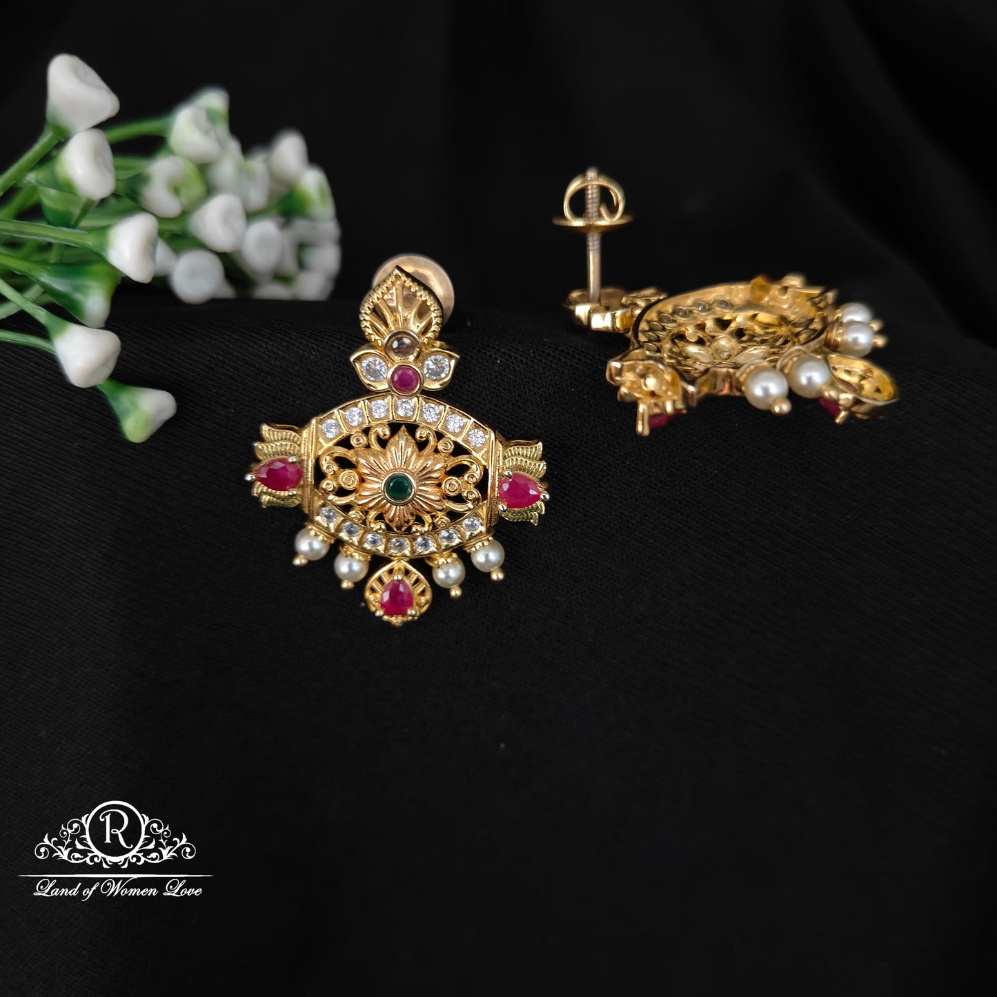 92.5 silver simple and Cute earrings -RCT187