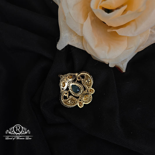 92.5 Silver Mossinate Side Locket -RCMJ284