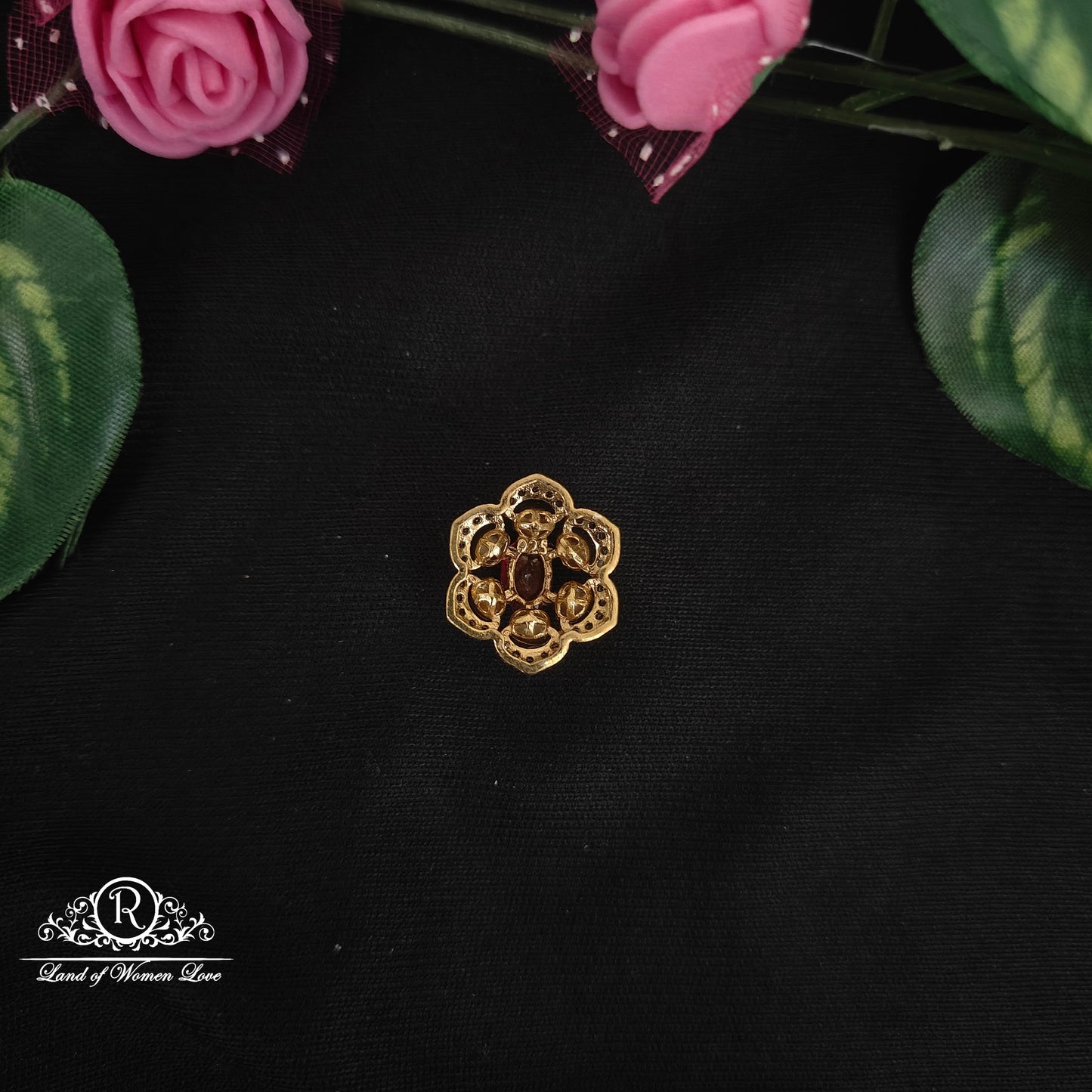 92.5-SILVER MOISSANITE SIDE LOCKET-RCMJ186