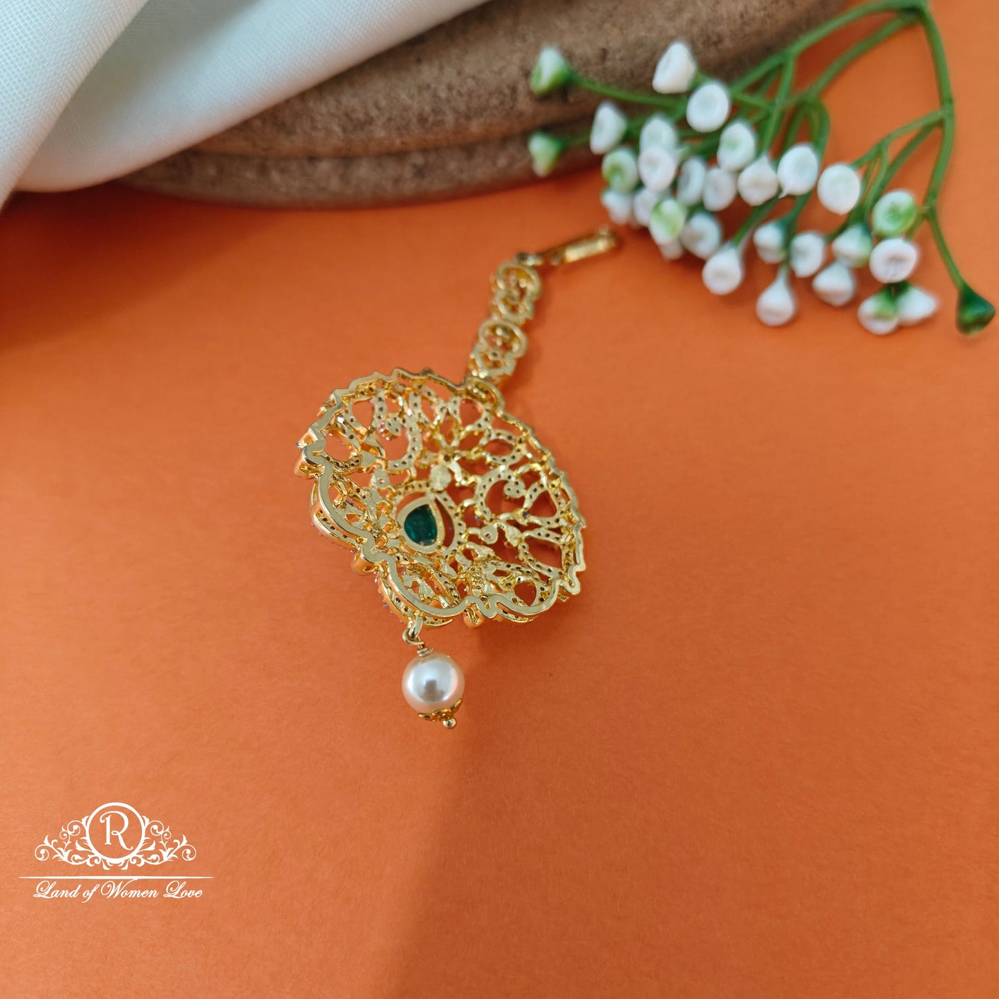 92.5 SILVER Diamond Finishing Tikka-RCCP474