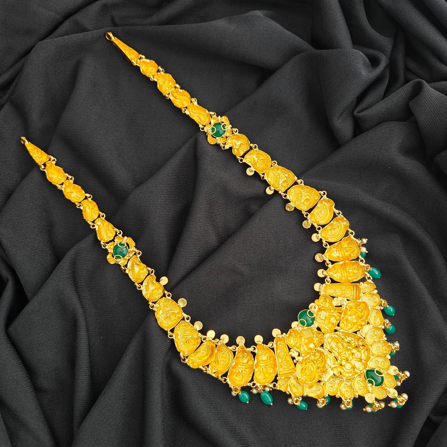 92.5 Silver lakshmi devi Haram design-RCV333