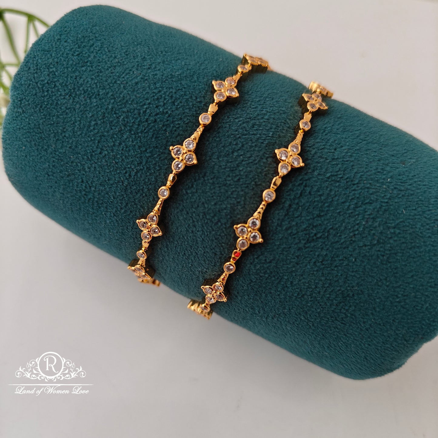 92.5 Silver Closed Setting Bangles-RCCP536