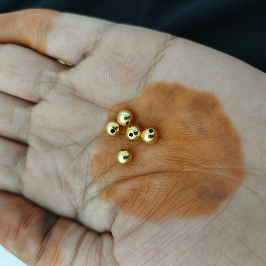 92.5 silver 5.5mm gold balls -RCAA18