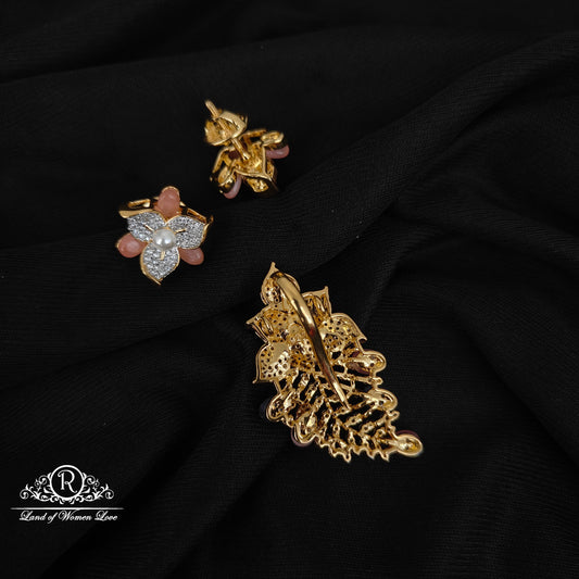 92.5 SILVER FUSHION COLLECTION EARRINGS WITH PENDANT SET-RCM1430