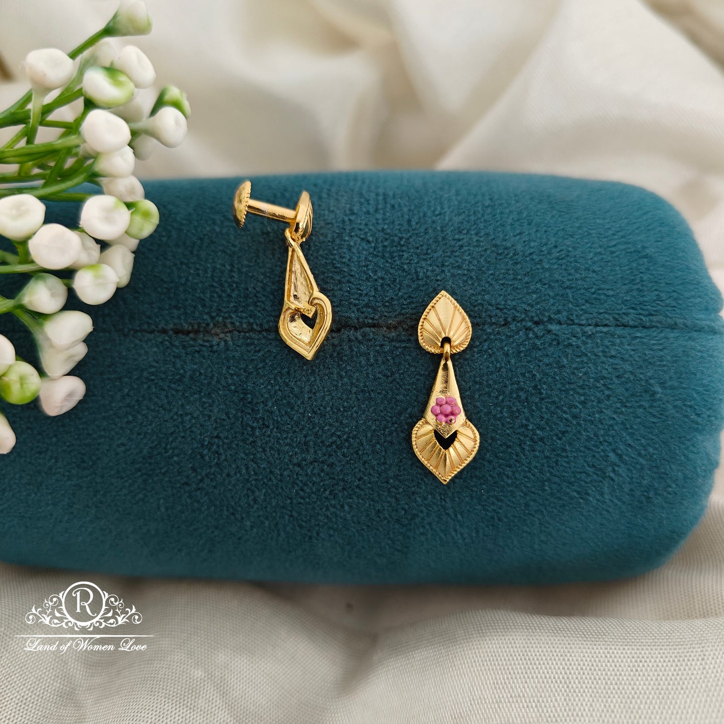 92.5 Ultra premium flower design earrings-RCR170
