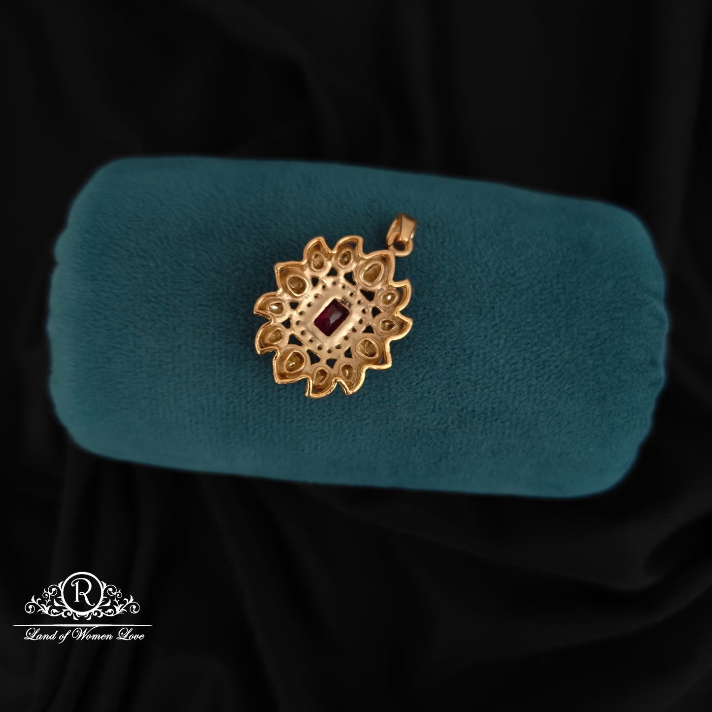 92.5 SILVER MOSSINATE LOCKET-RCNJ01