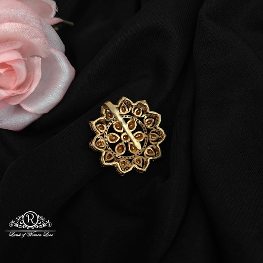 92.5 silver mossinate flower design pendent -RCMJ268