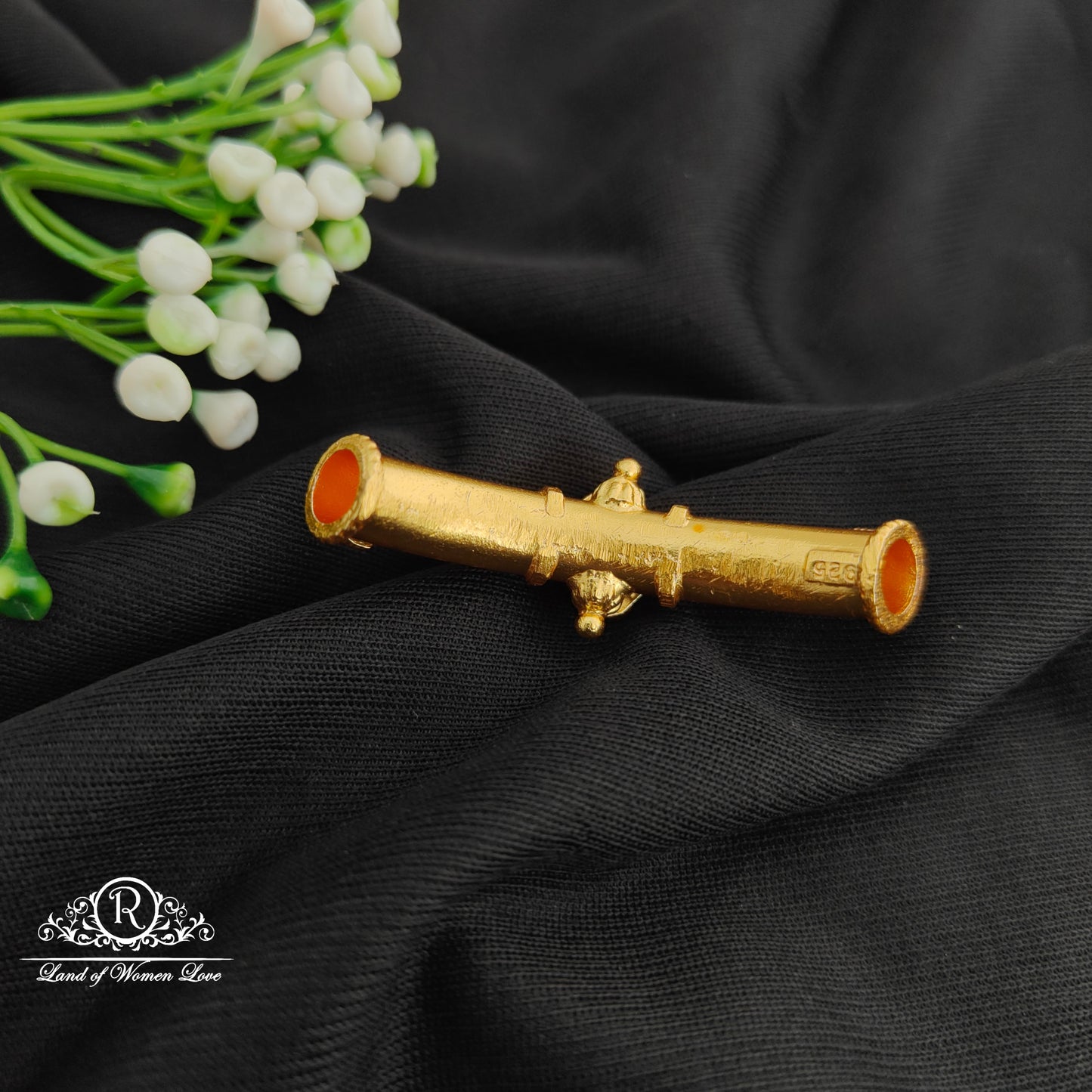 92.5 Silver With Gold Polish Bangle Top-RCR144