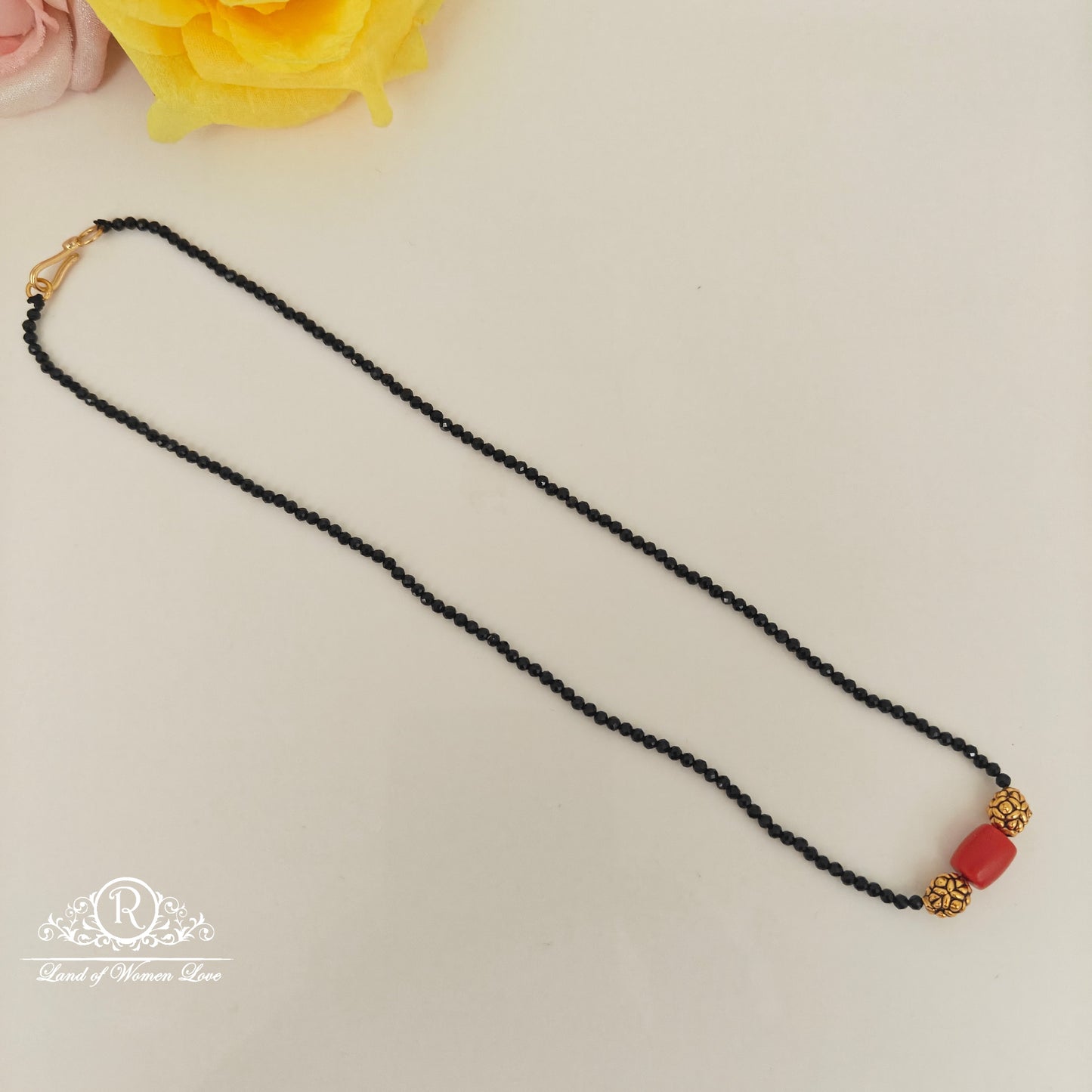92.5 SILVER BLACK BEADS -RCH1244