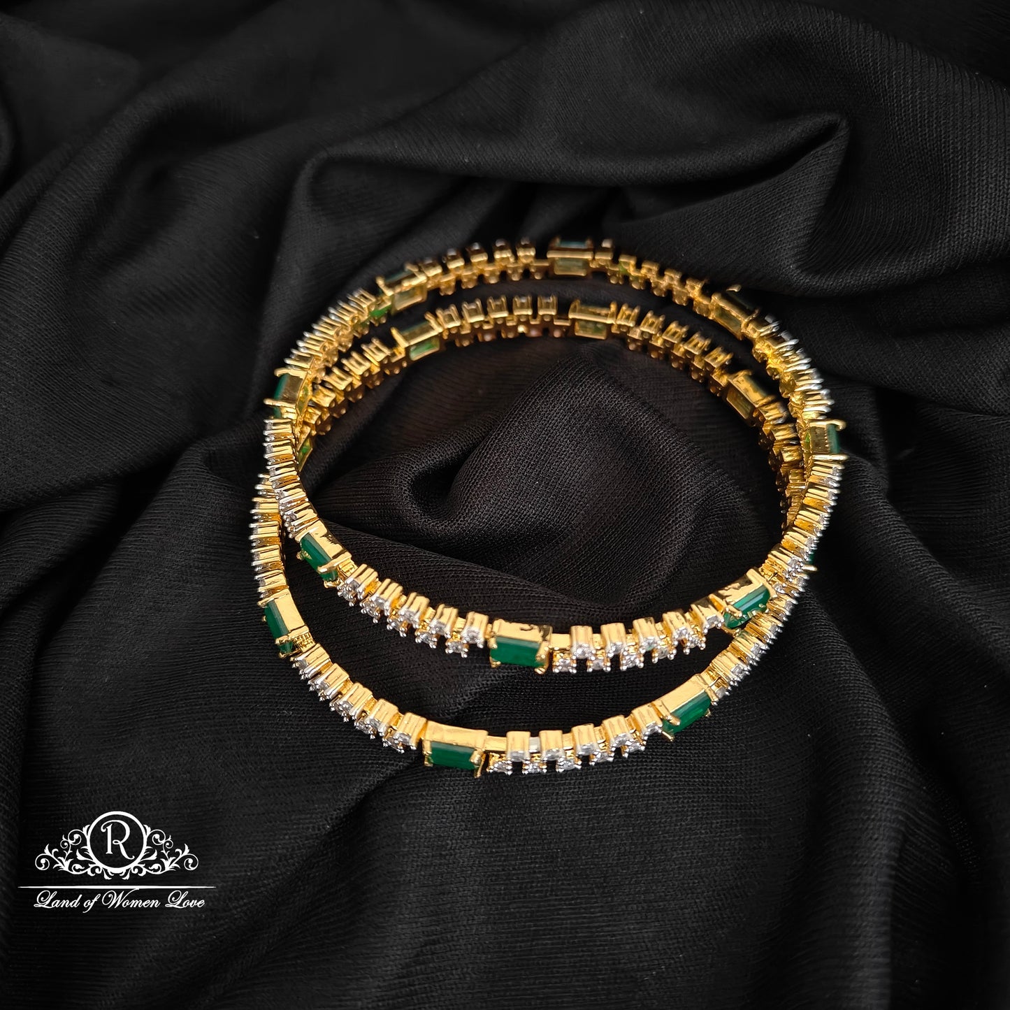 92.5 SILVER DIAMOND FINISHING BANGLES-RCZP03