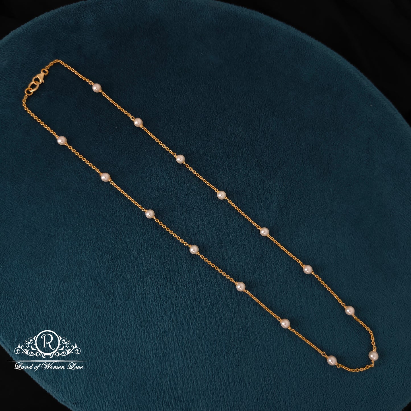 92.5-SILVER PEARLS BEADS MALA -RCZ1074