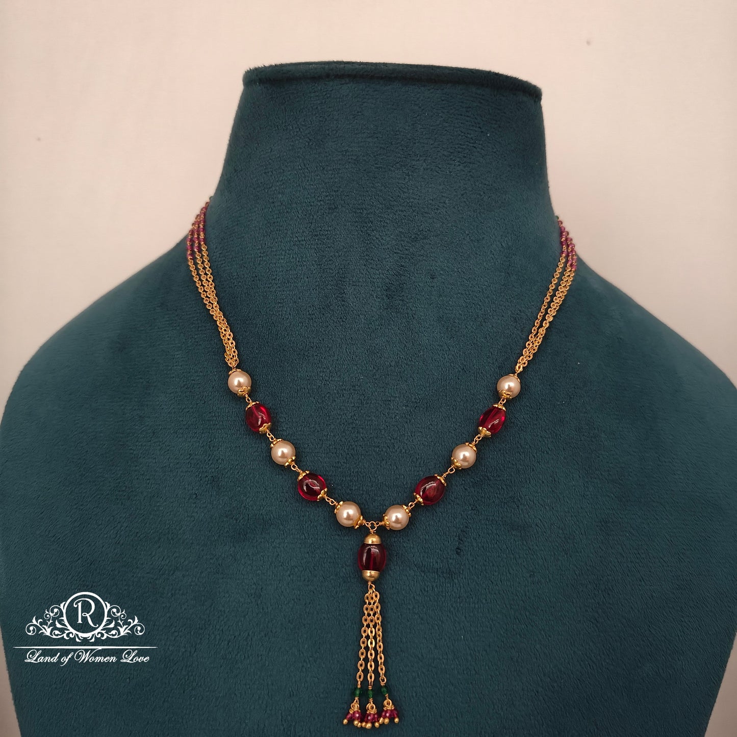 92.5 silver beads chain -RCH1236