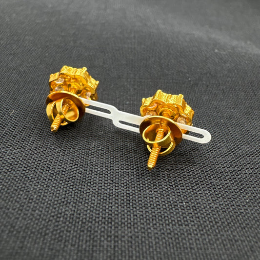 92.5 silver simple and Cute CZ stone earrings-RCCP321-6