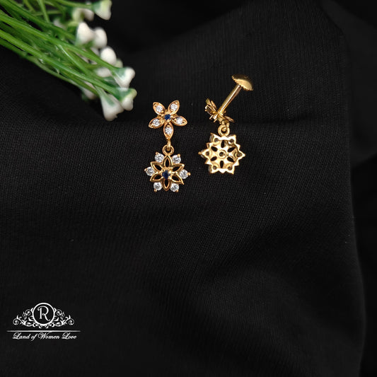 92.5 SILVER STONE EARRINGS-RCHD080