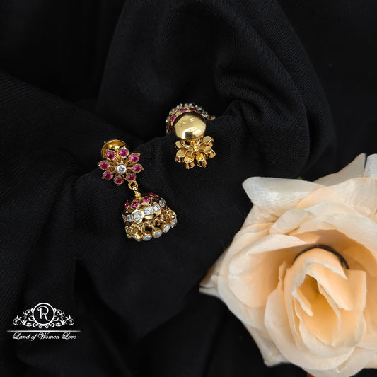 92.5 Silver Hand Made Jumkas-RCK314