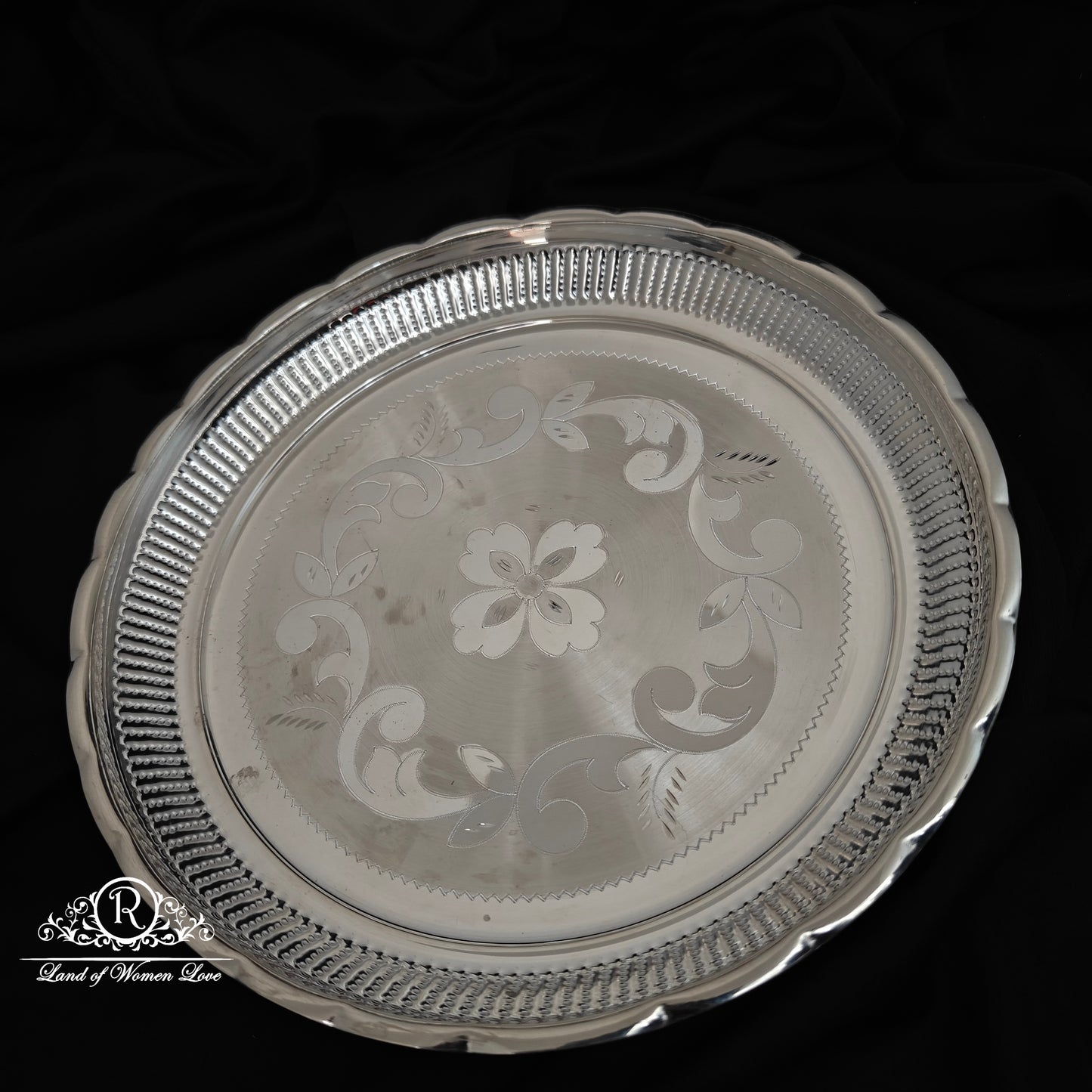 SILVER LUNCH PLATE -RCRSS088
