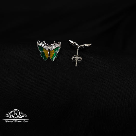 92.5 SILVER KIDS SPECIAL BUTTERFLY EARRINGS-RCG359-1