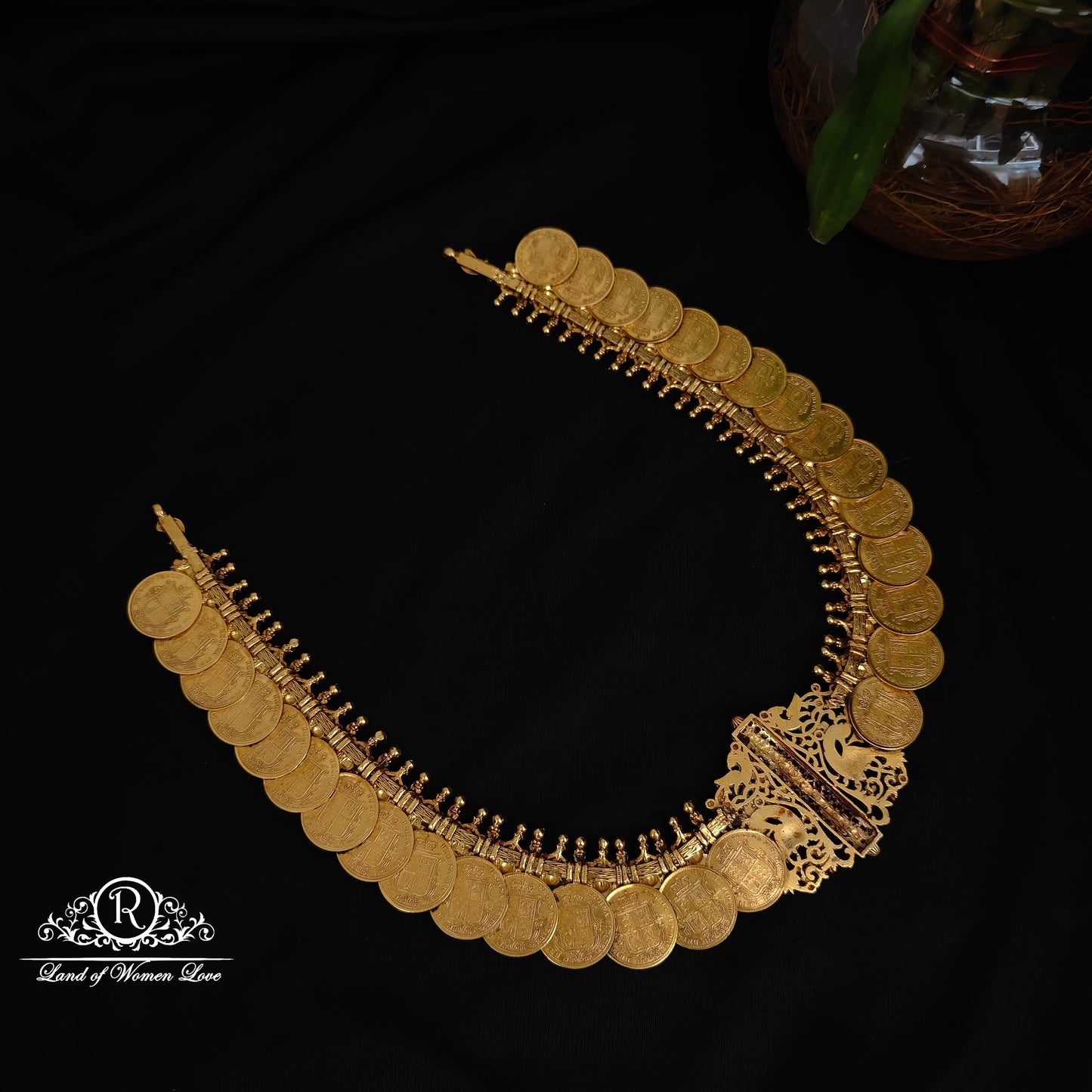 Silver kasu Necklace-RCM091264