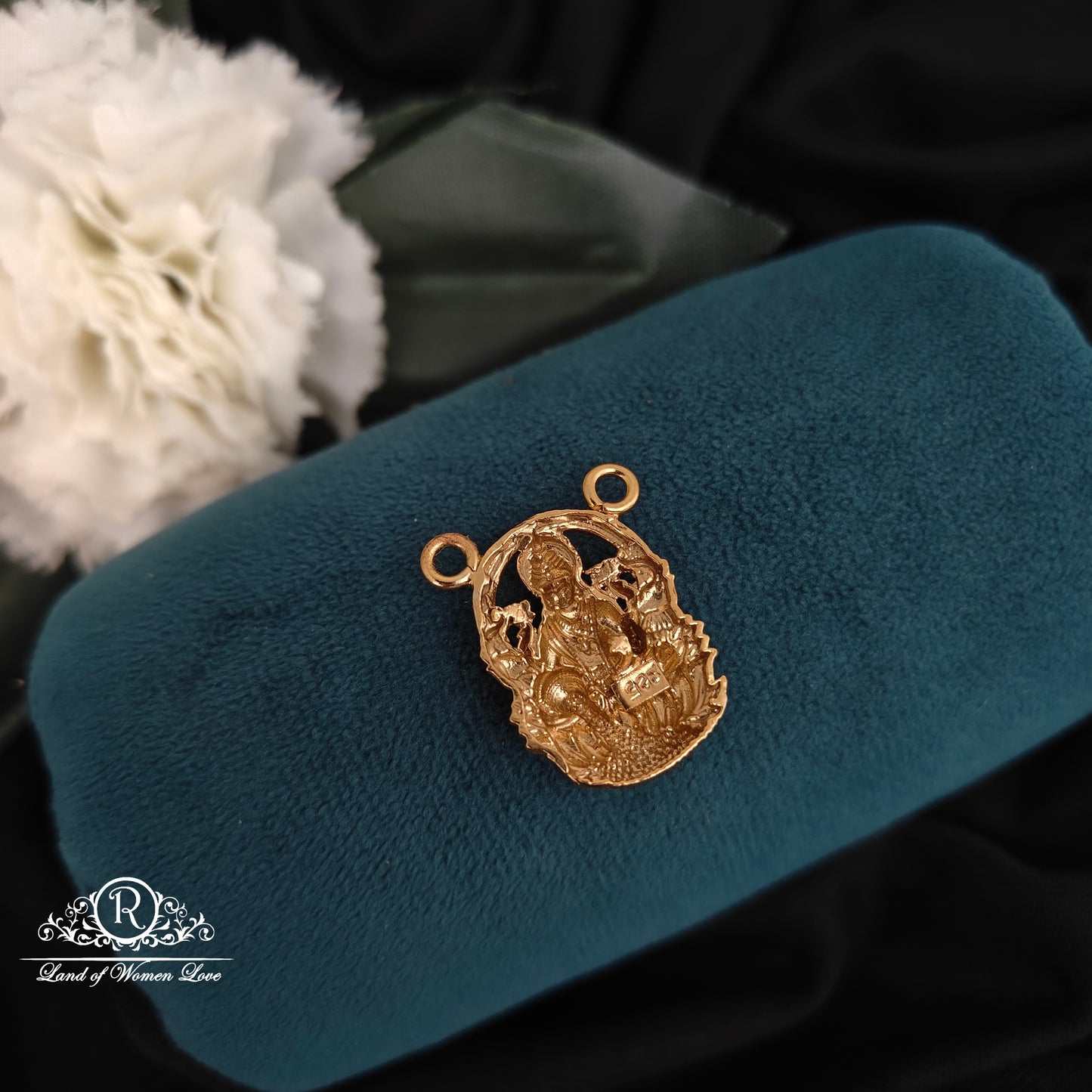 92.5-SILVER LAKSHMI DEVI MALA LOCKET -RCM1515