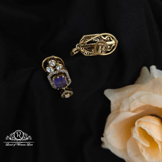 92.5 Silver Mossinate Earrings -RCMJ273