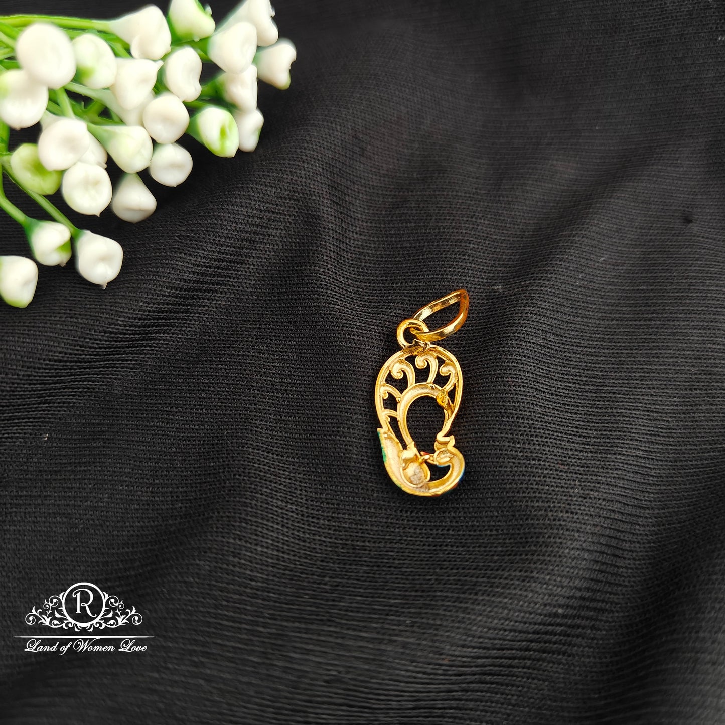 92.5 Silver Peacock Locket-RCR085