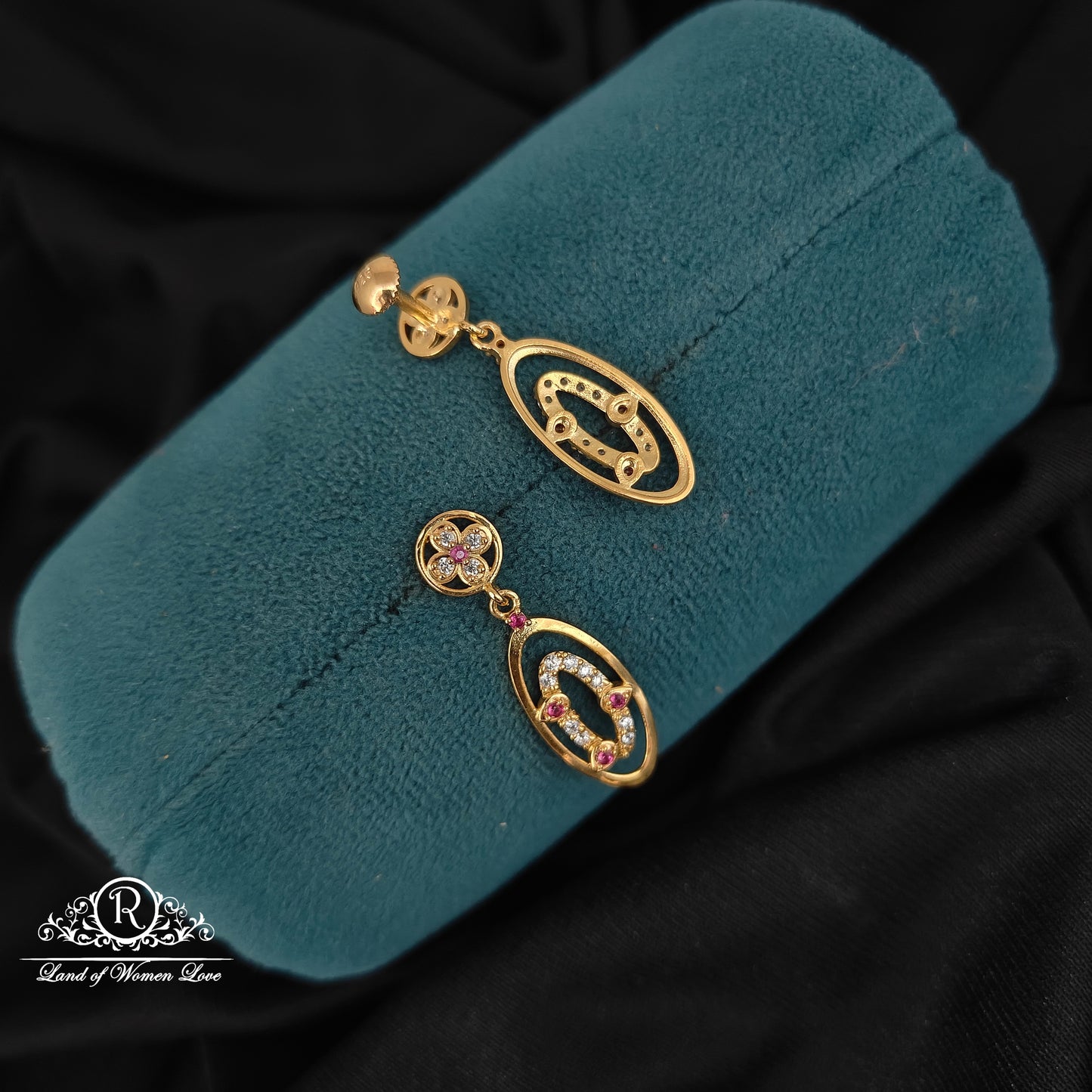 92.5silver small earrings-RCHD010-1